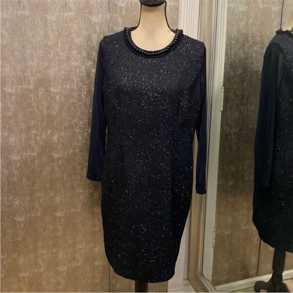 Nissa Elegant Black Women's Dress, US16